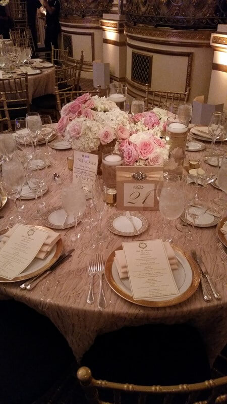 Table Setting at the Plaza