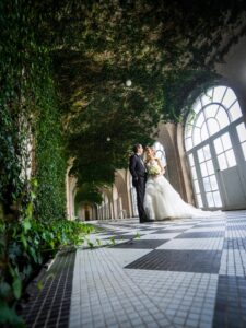 OHEKA CASTLE WEDDING BRIDE AND GROOM